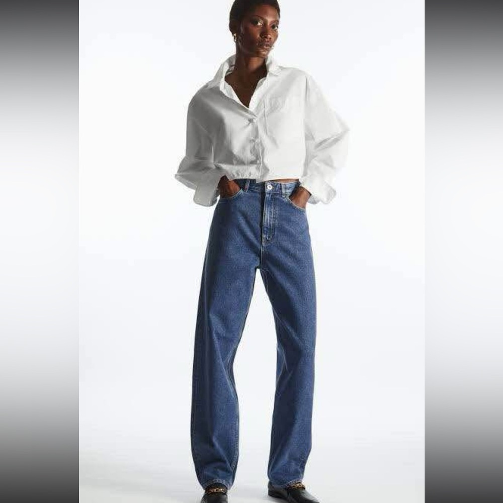 COS Size 26 Tapered High Rise Full Length Jeans